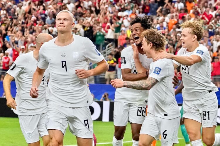 Haaland leads Norway to 1st knockout round win
